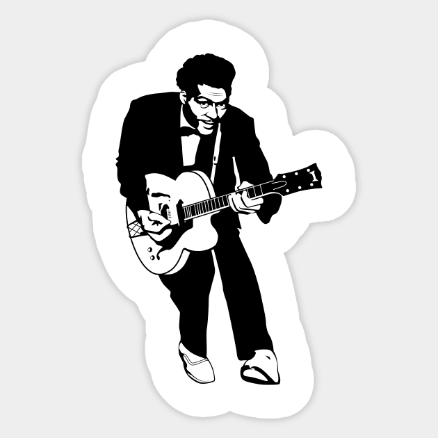 Chuck Berry Sticker by Woah_Jonny